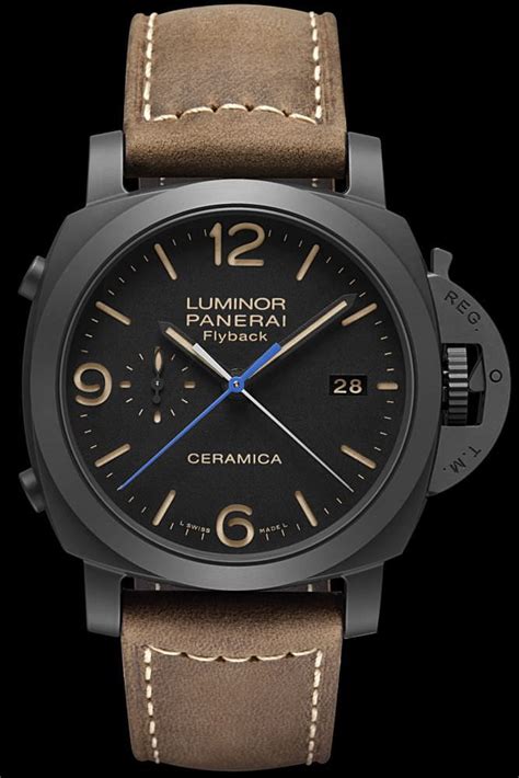 panerai luminor 1950 3 days chrono flyback automatic ceramica 44mm|Panerai Luminor 1950 3 Days Chrono Flyback PAM 00580.